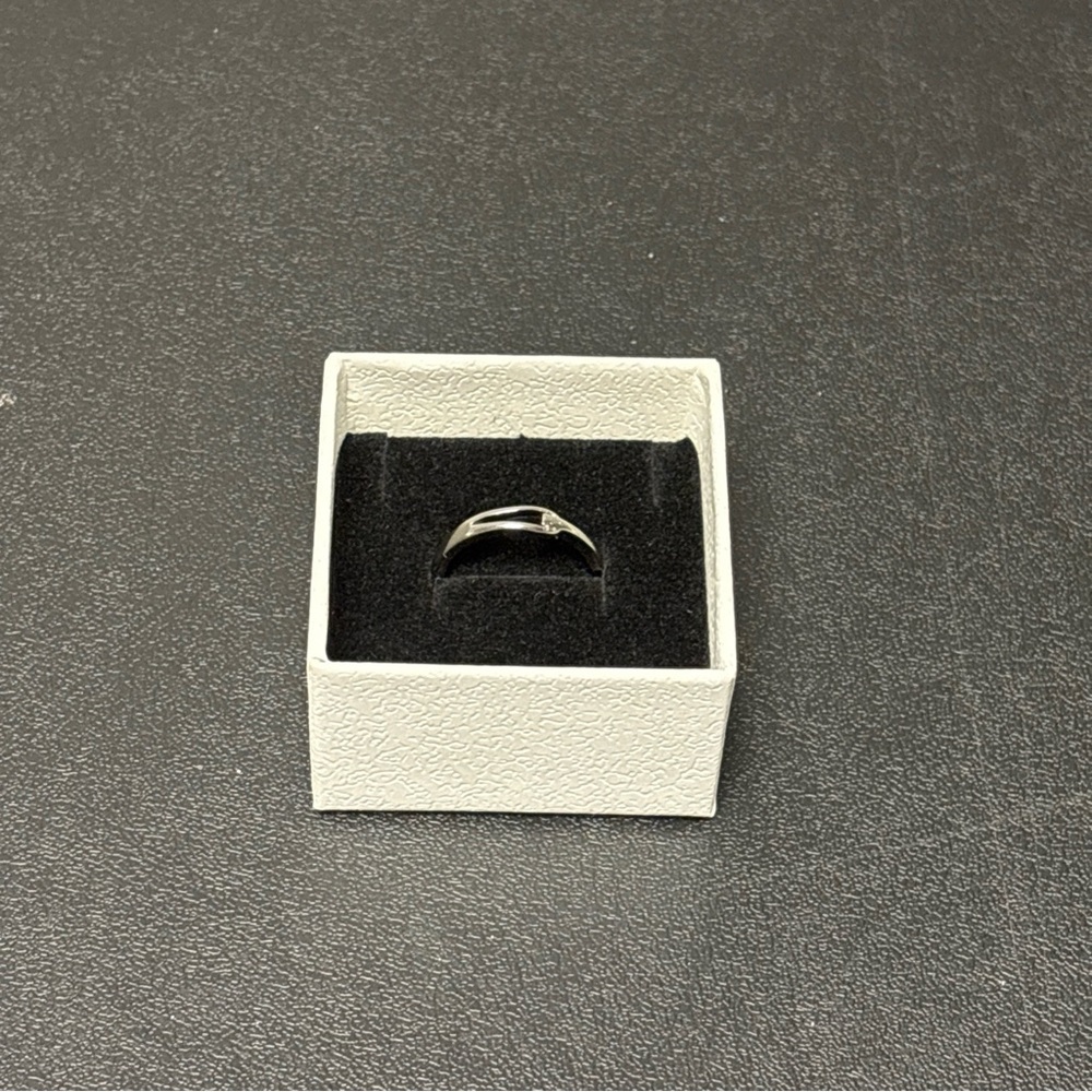 Elegant Silver Ring, Adjustable, Size 8-8.5